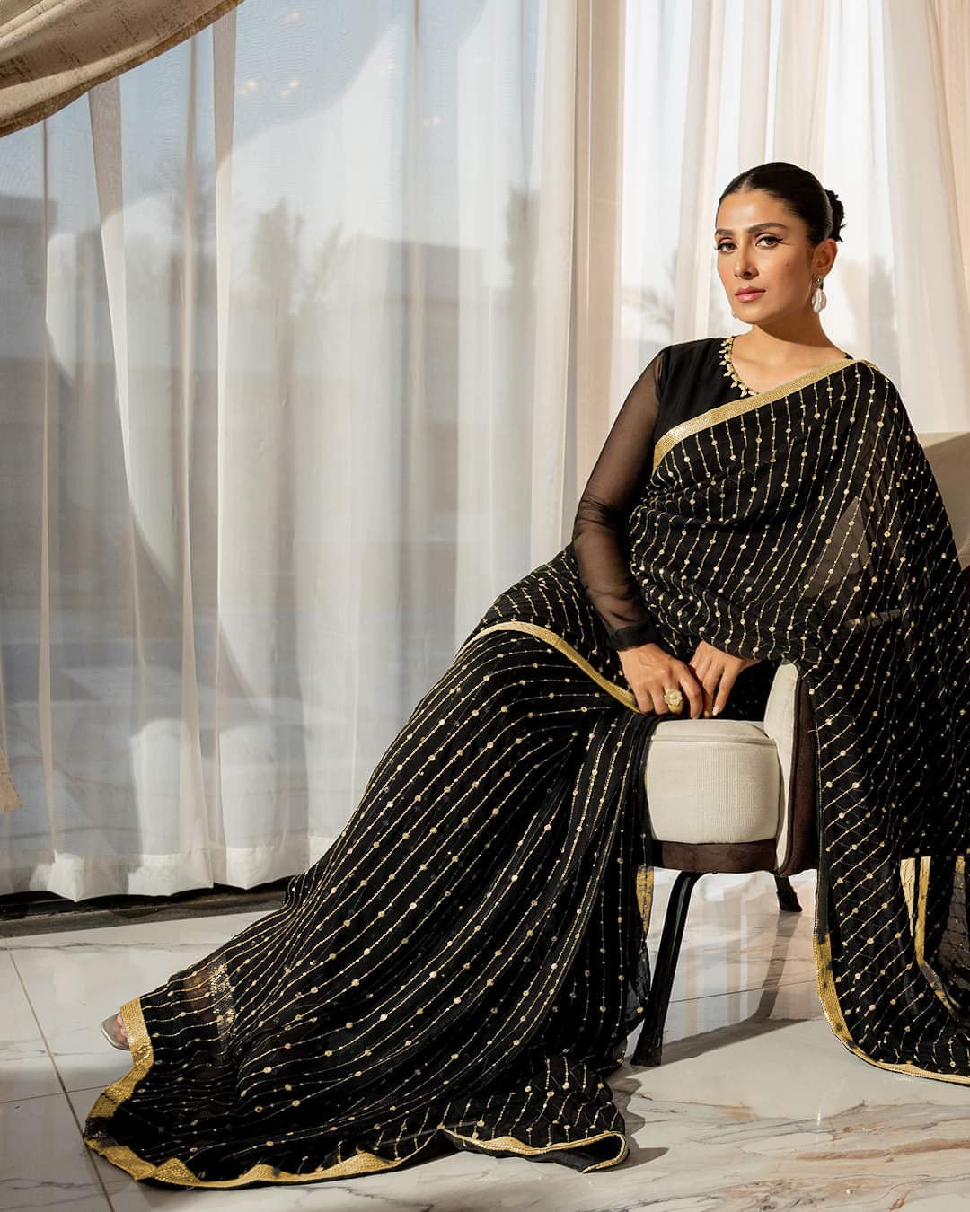 Permium saree full embroided for women